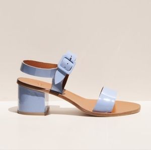 Loq Patent Leather Slingback Sandals